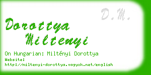 dorottya miltenyi business card